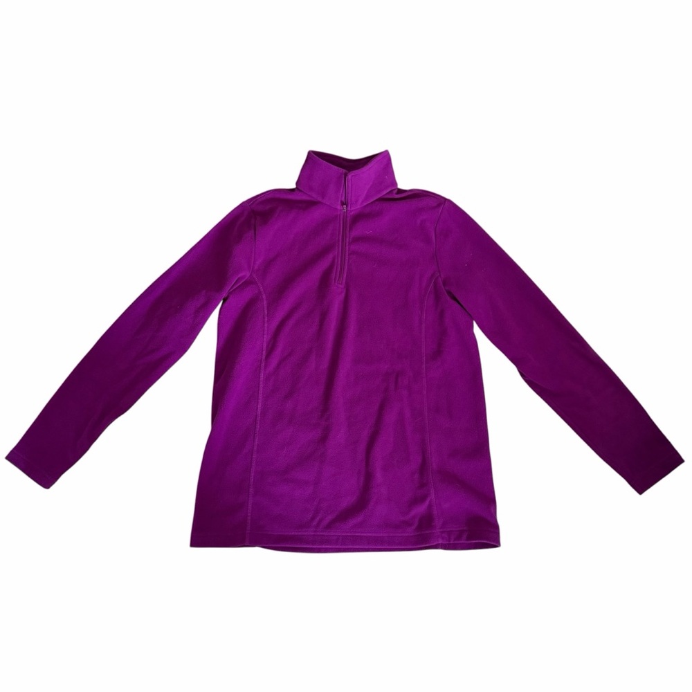 Lands end Purple Quarter-Zip Pullover Top
